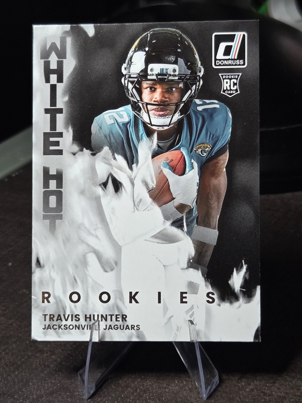 Panini Donruss White Hot Rookies Travis Hunter - Teal White Black